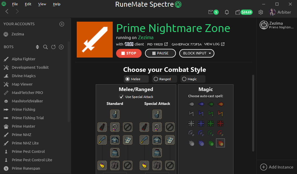 Old School 07 RuneScape & Bot Interface